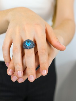 Anillo Sky Blue