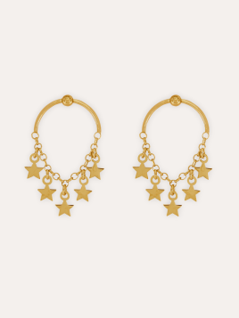 Pendientes Luvia Baño Oro