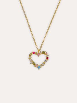 Gargantilla Heart Baño Oro