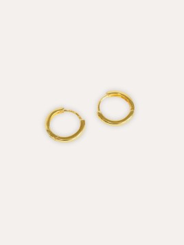 Pendientes Aros Basic Baño Oro