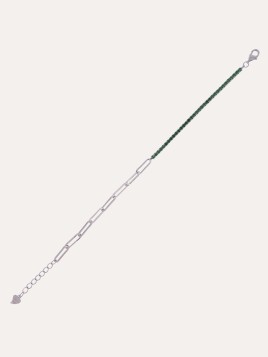 Pulsera Riviere Chain Vert