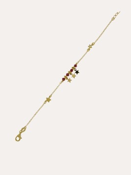 Pulsera Red Stars Baño Oro