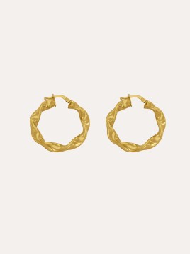 Pendientes Aros Elia Baño Oro