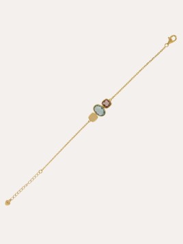 Pulsera Mentha Metal Baño Oro