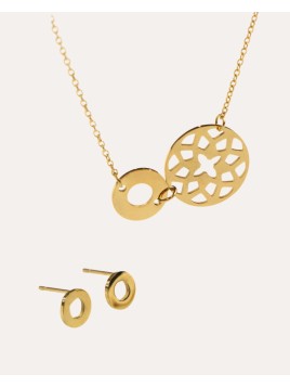 Juego Lattice Baño en Oro